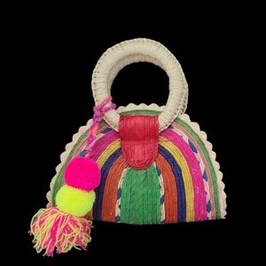 Traditional Mexican Straw Bag